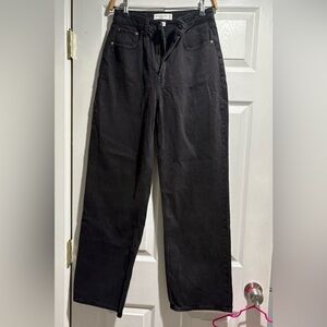Abercrombie & Fitch The Loose High Rise Black Curve Love Jeans